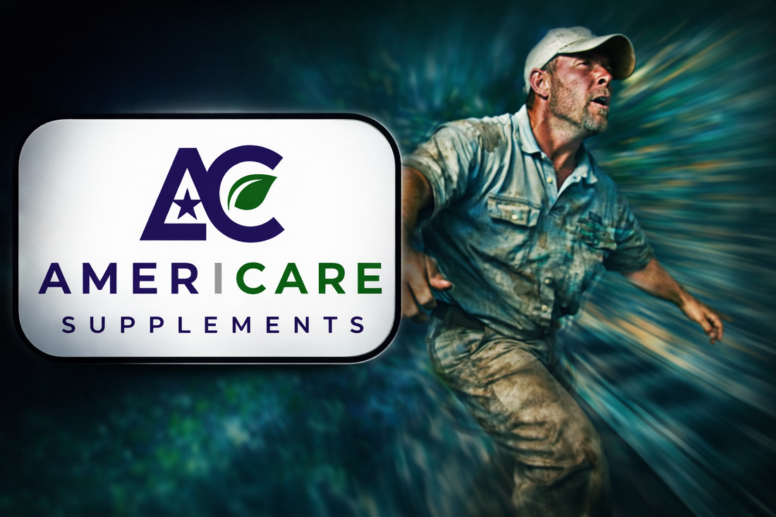 Americare Supplements logo with an active man