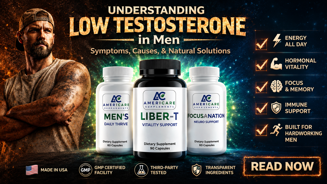Men's Triple Threat bundle product - Understanding low testosterone in men