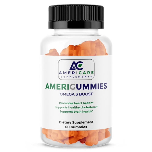 Amerigummies Omega 3 Boost – Omega 3 - 6 - 9 Fish Oil Gummies for Heart, Brain & Joint Support - Americare Supplements