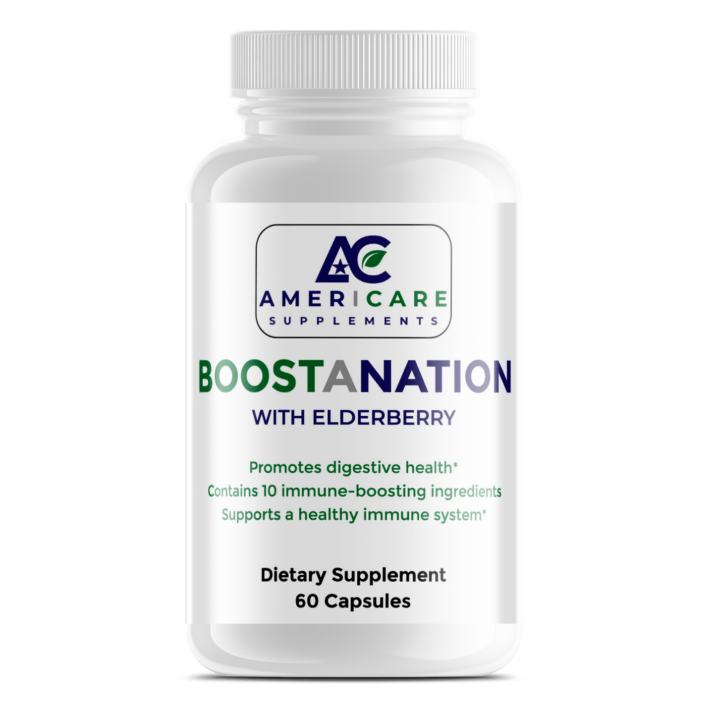 Boostanation with Elderberry – Advanced Immune & Cellular Defense Support - Americare Supplements