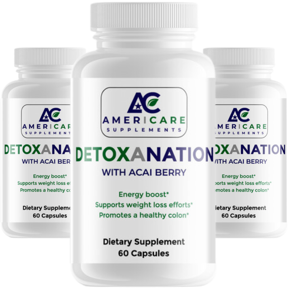Detoxanation With Acai Berry: 3 Pack - Organic Detox Support