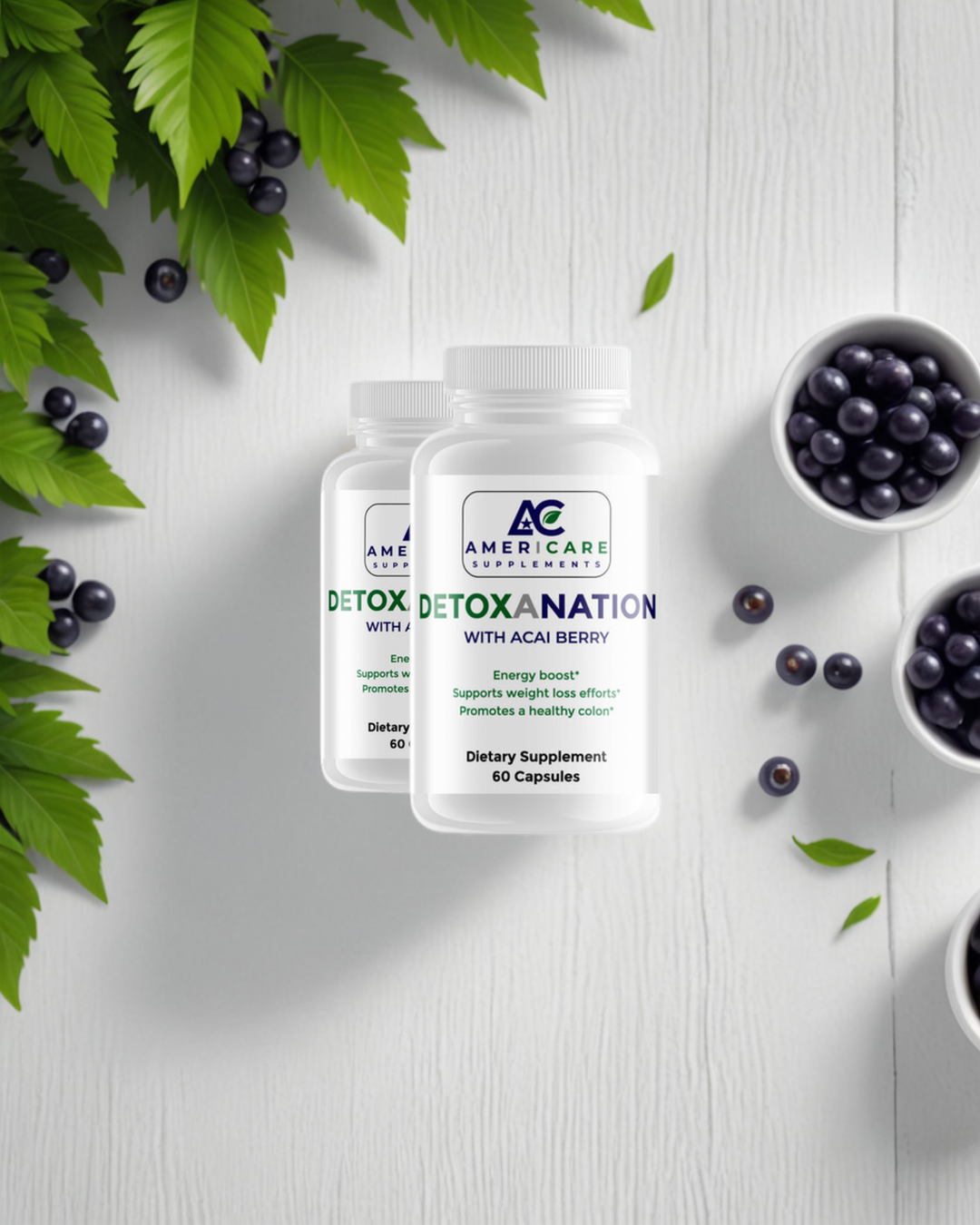 Detoxanation With Acai Berry: 6 Pack - Organic Detox Support