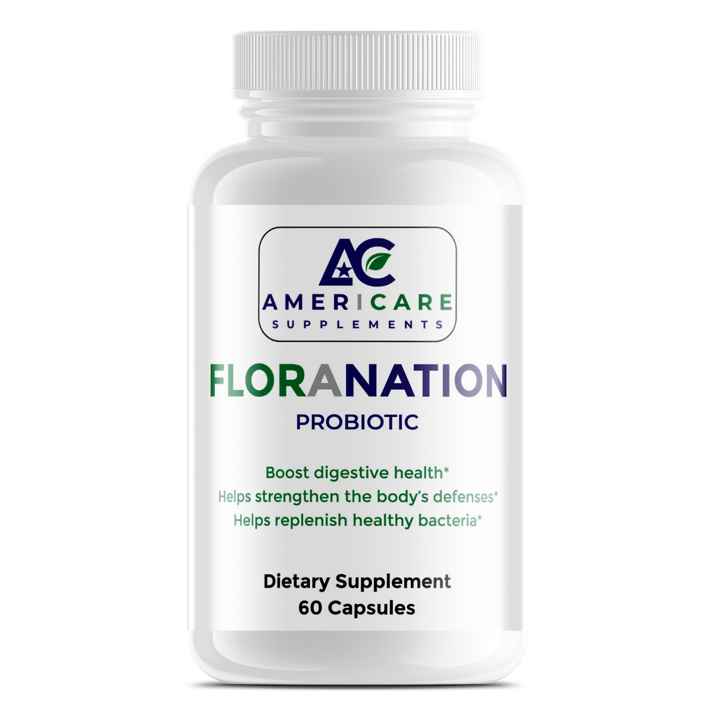 Floranation Probiotic 40 Billion CFU/g – Gut, Immune and Digestive Balance Support - Americare Supplements