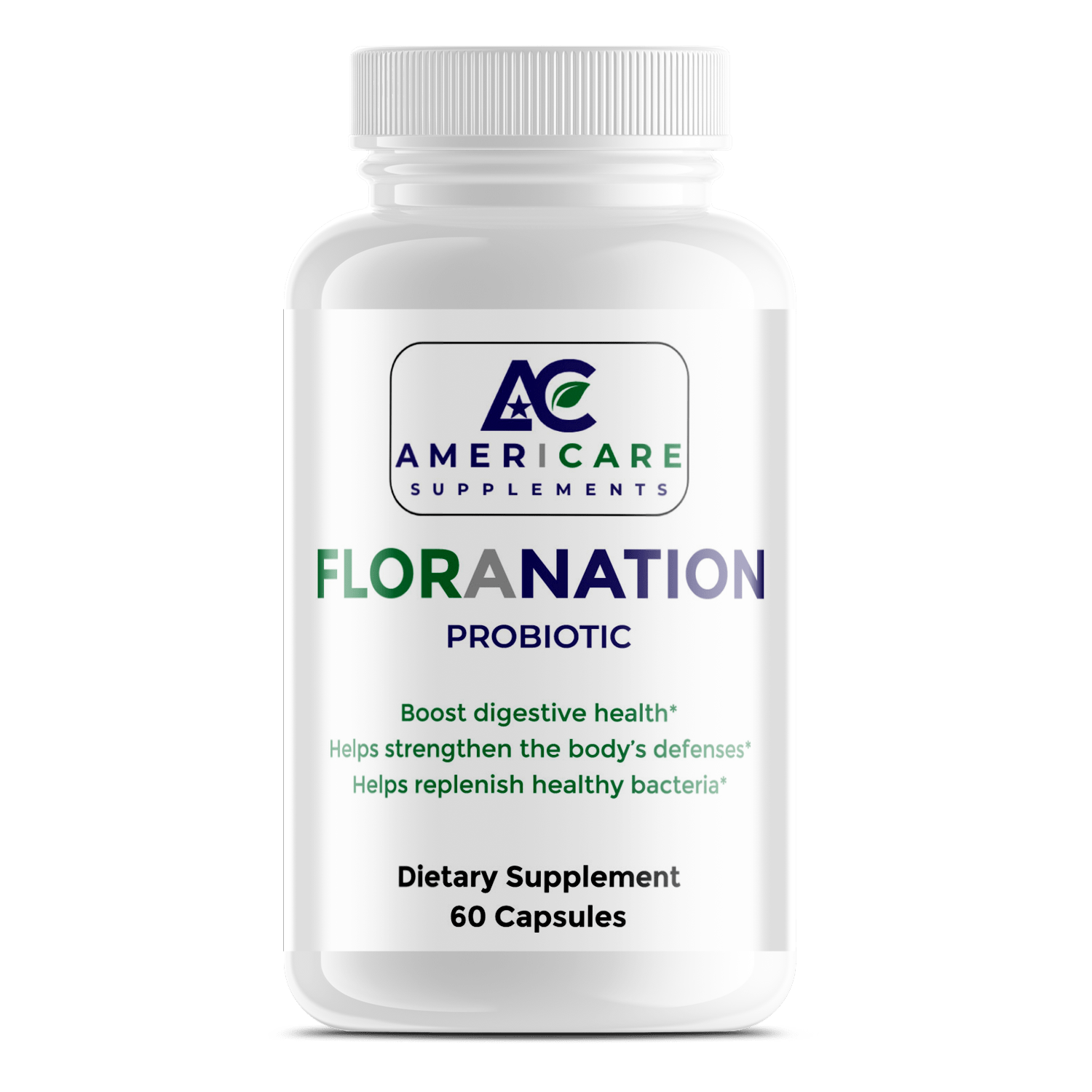 Floranation Probiotic 40 Billion CFU/g – Gut, Immune and Digestive Balance Support - Americare Supplements