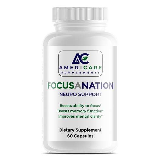 Focusanation Neuro Support – Daily Focus, Memory and Mental Energy Support - Americare Supplements
