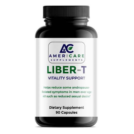 Liber‑T Vitality Support – Men’s Organic Testosterone & Vitality Booster - Americare Supplements