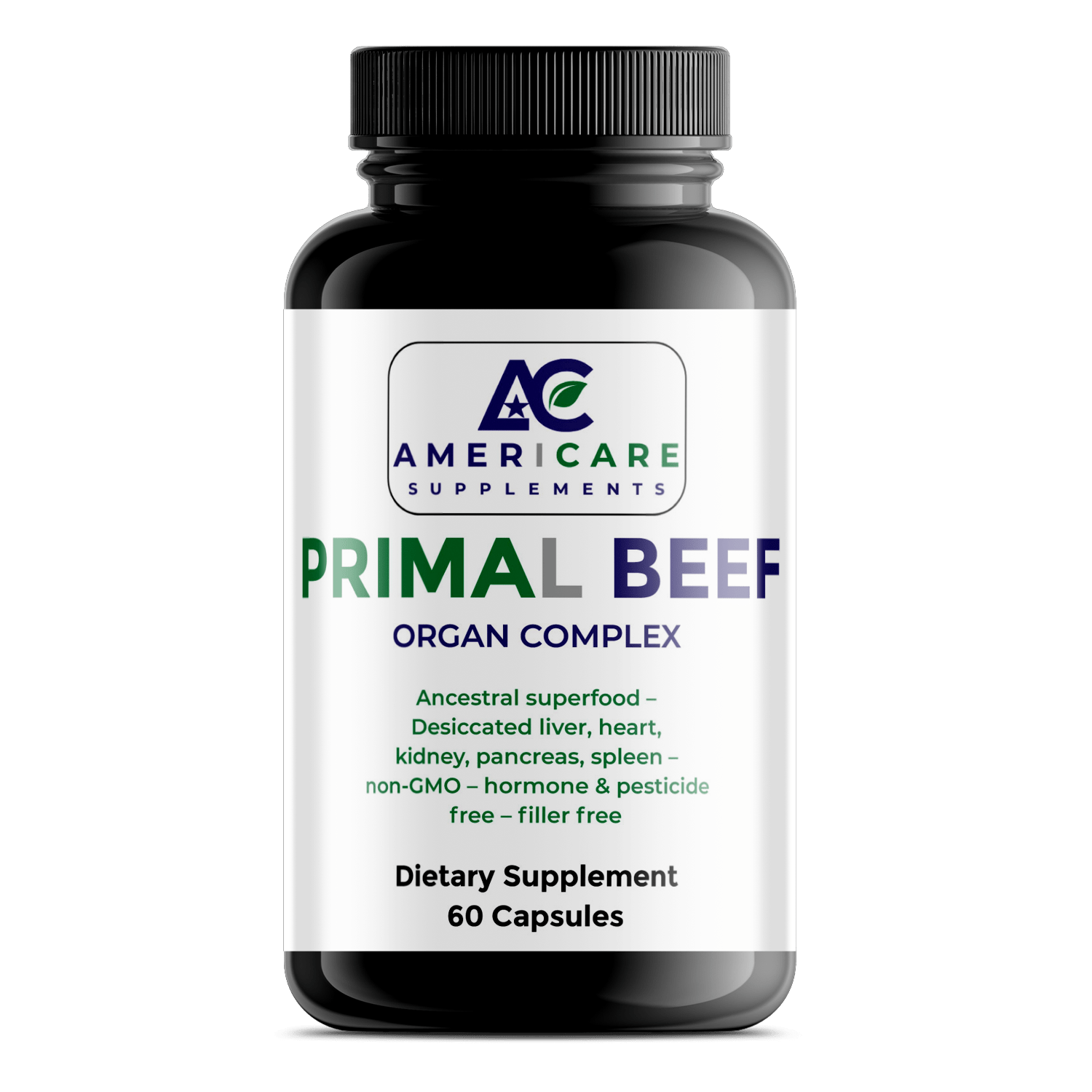 Primal Beef Organ Complex – Grass - Fed Ancestral Superfood - Americare Supplements