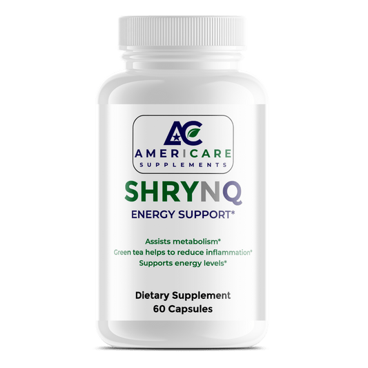 ShrynQ Energy Support – Thermogenic Fat Burner with Green Coffee, Raspberry Ketone & Garcinia - Americare Supplements